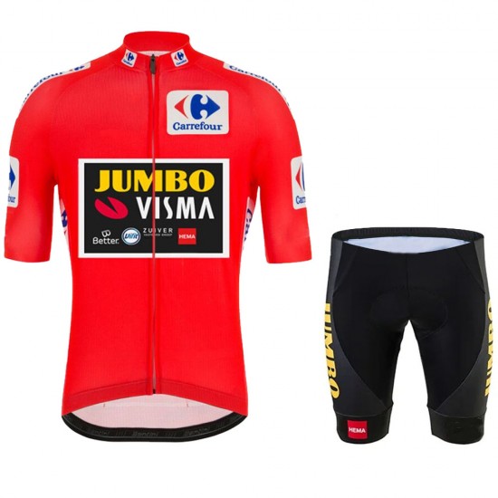 2021 Jumvo Visma Spanish Pro Team Fietskleding Fietsshirt Korte Mouw+Korte Fietsbroeken 868